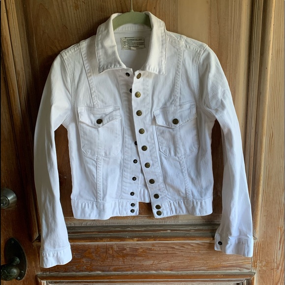 current elliott white denim jacket